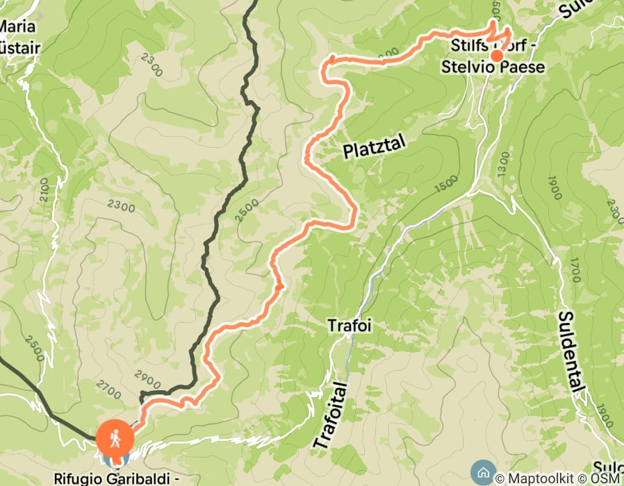 Karte der Tour