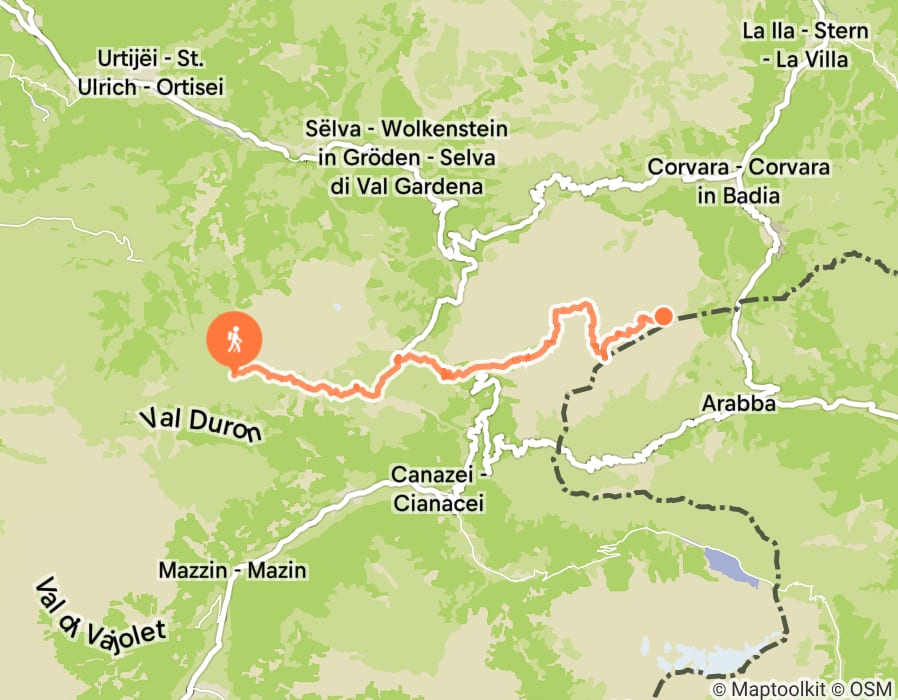 Karte der Tour