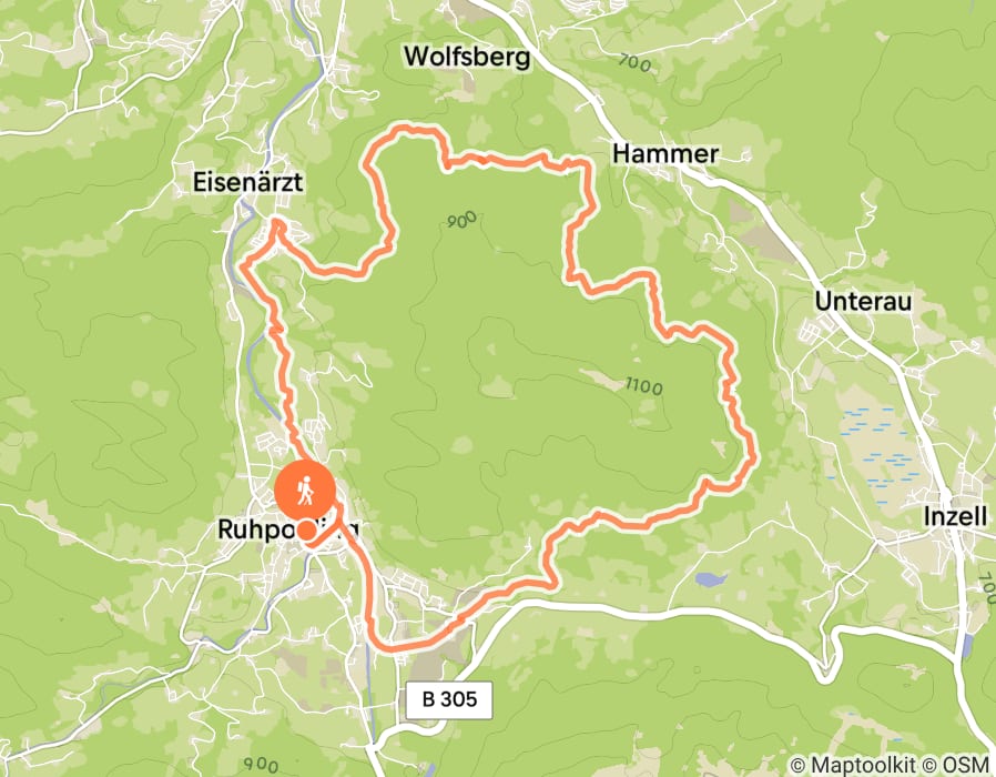 Karte der Tour