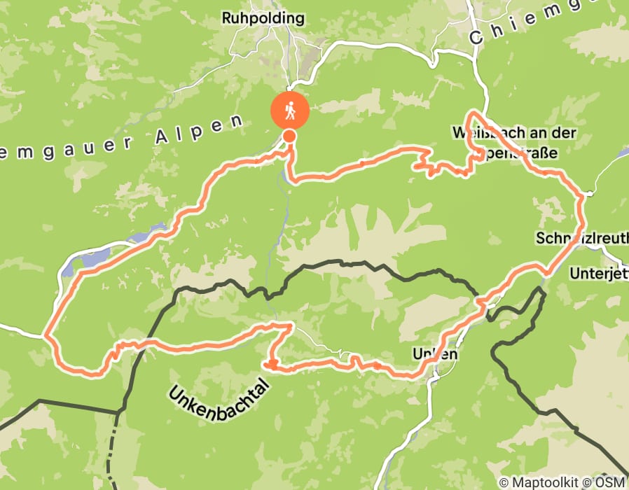 Karte der Tour