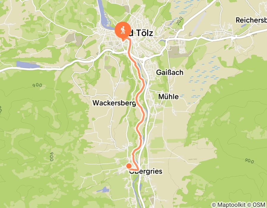 Karte der Tour