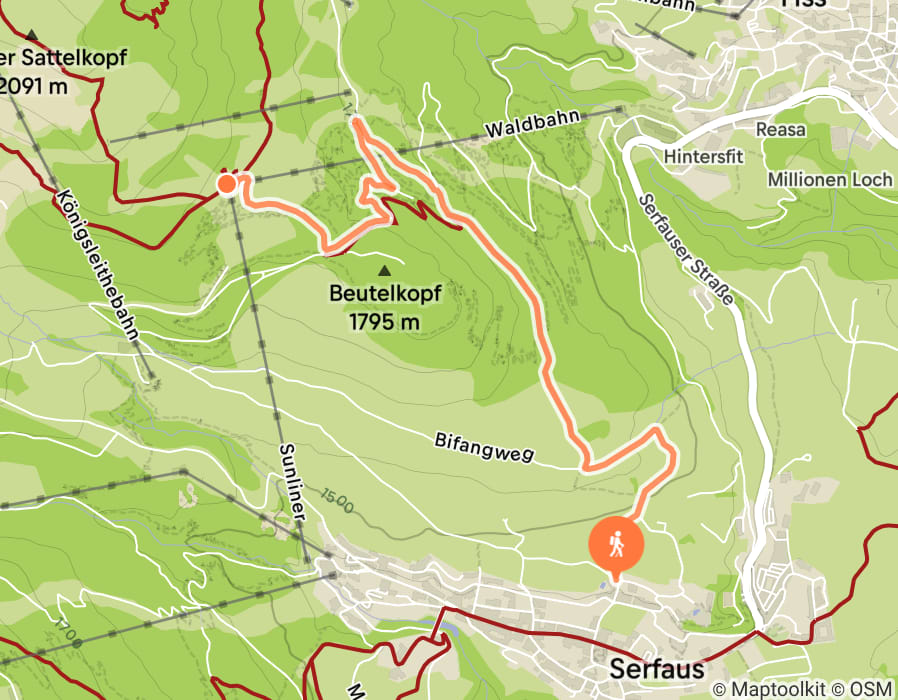 Karte der Tour
