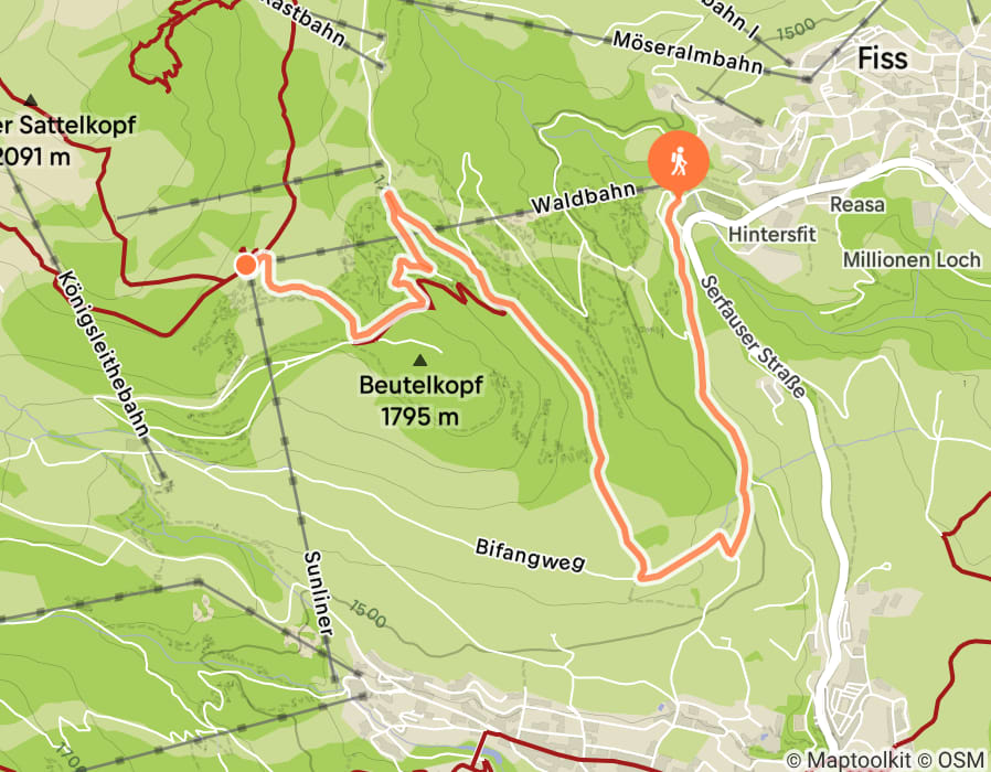 Karte der Tour