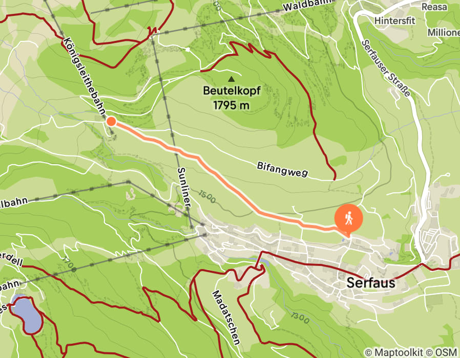 Karte der Tour