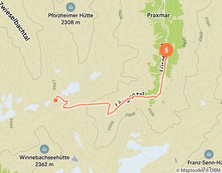 Karte der Tour