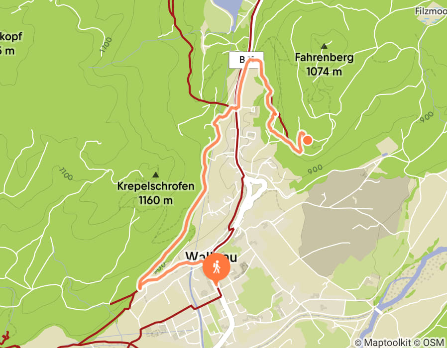 Karte der Tour