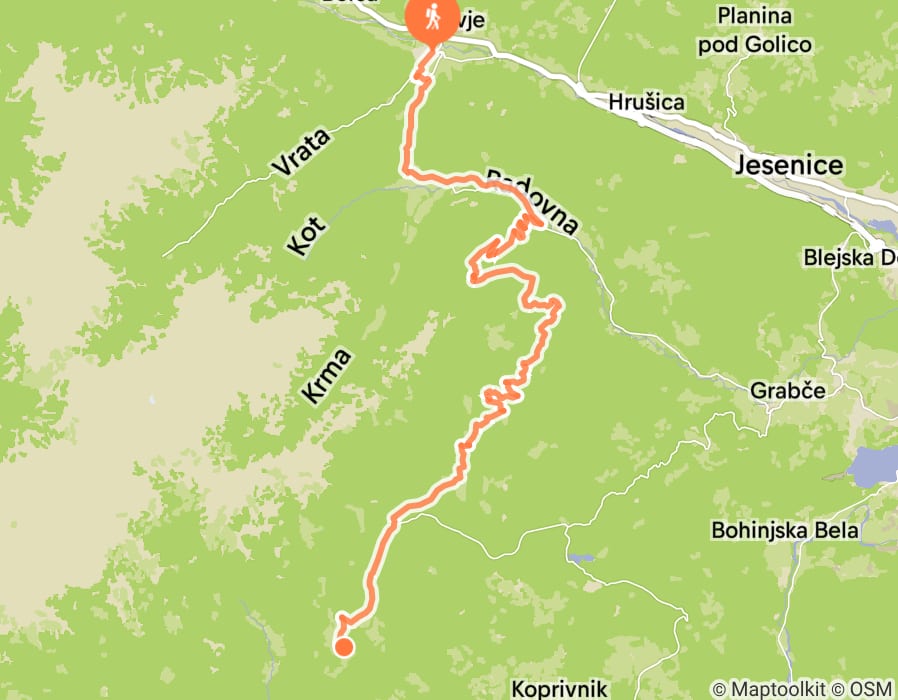 Karte der Tour