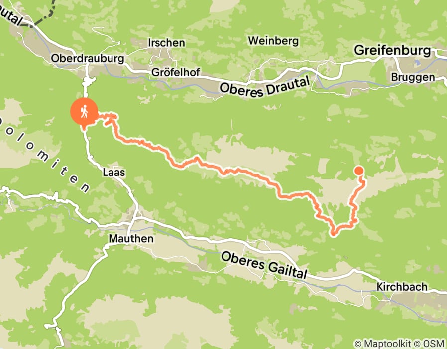 Karte der Tour