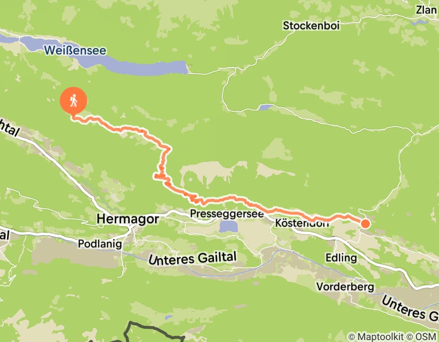 Karte der Tour