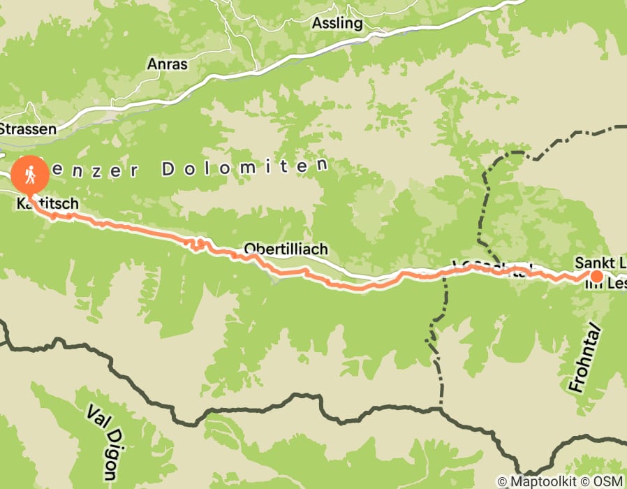 Karte der Tour