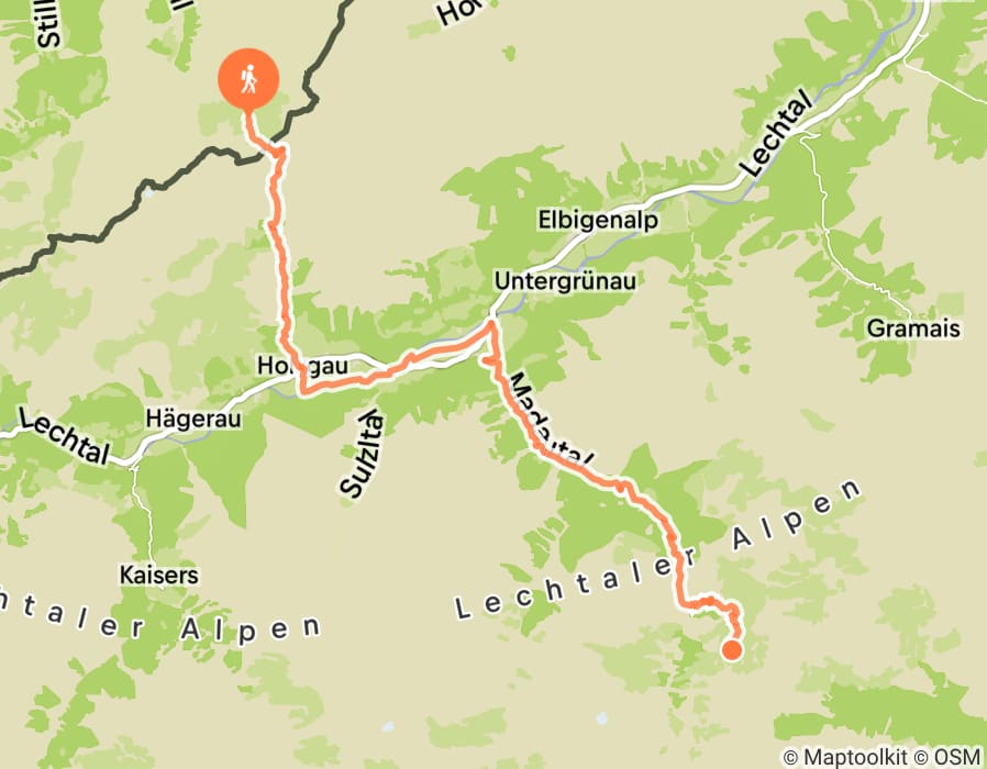Karte der Tour
