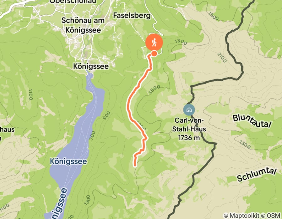 Karte der Tour