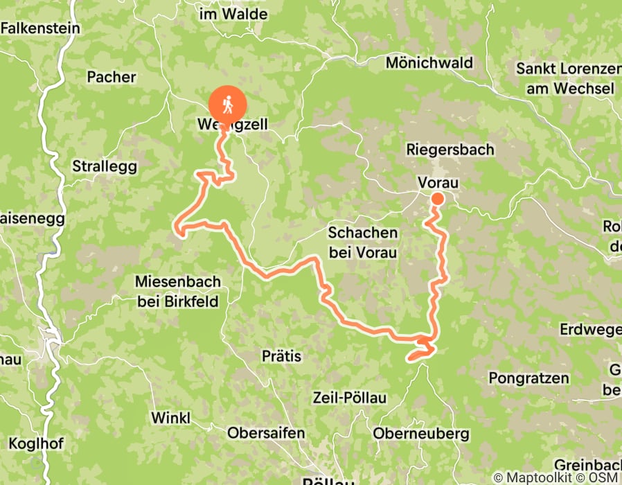 Karte der Tour