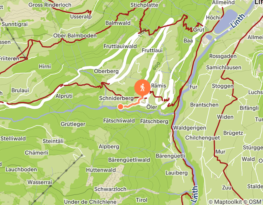 Karte der Tour