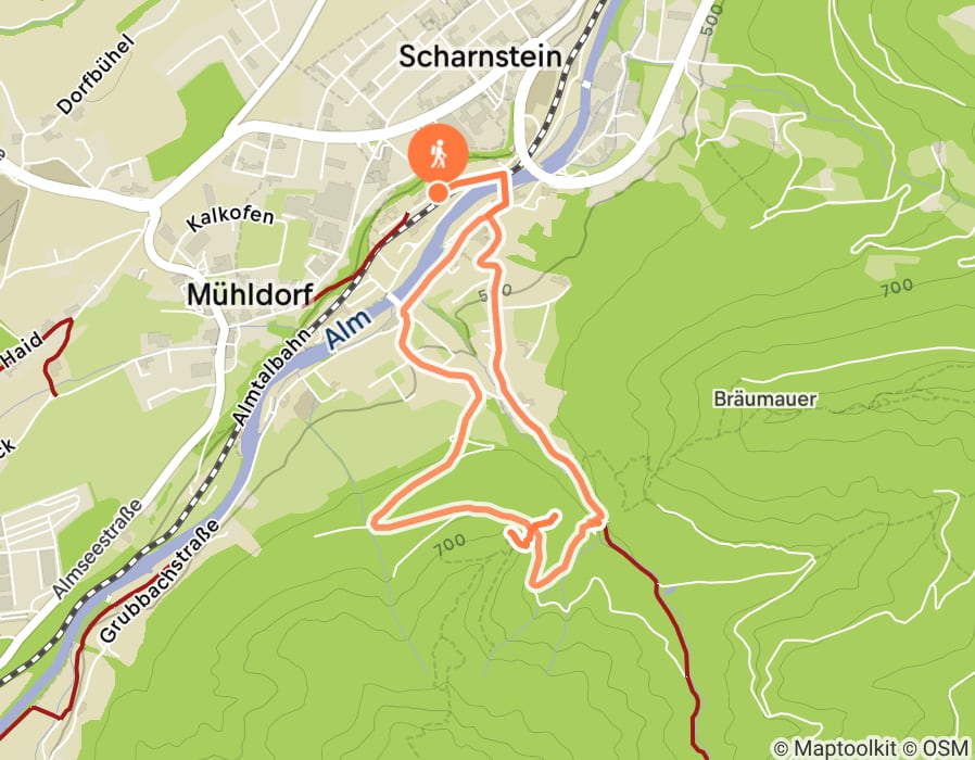 Karte der Tour