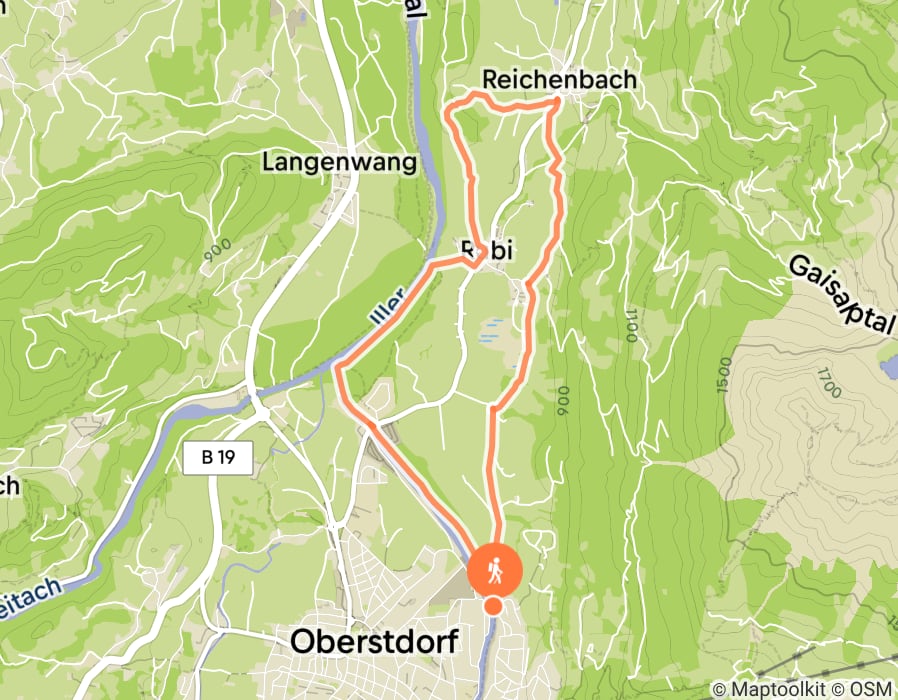 Karte der Tour