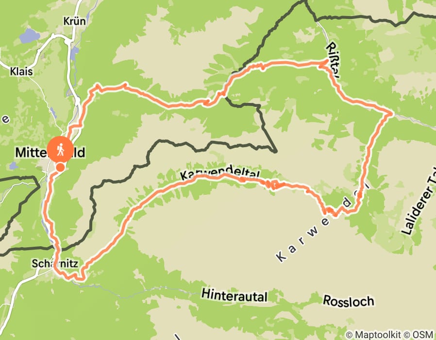 Karte der Tour