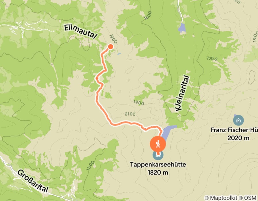 Karte der Tour