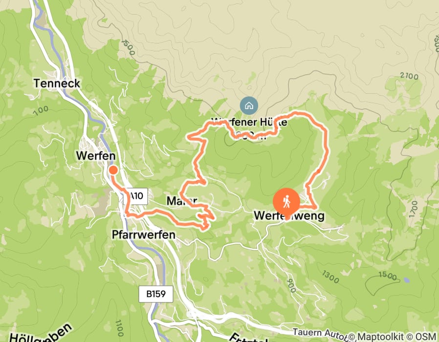 Karte der Tour
