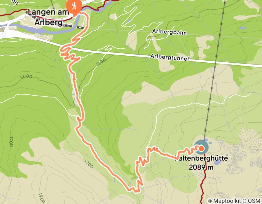 Karte der Tour