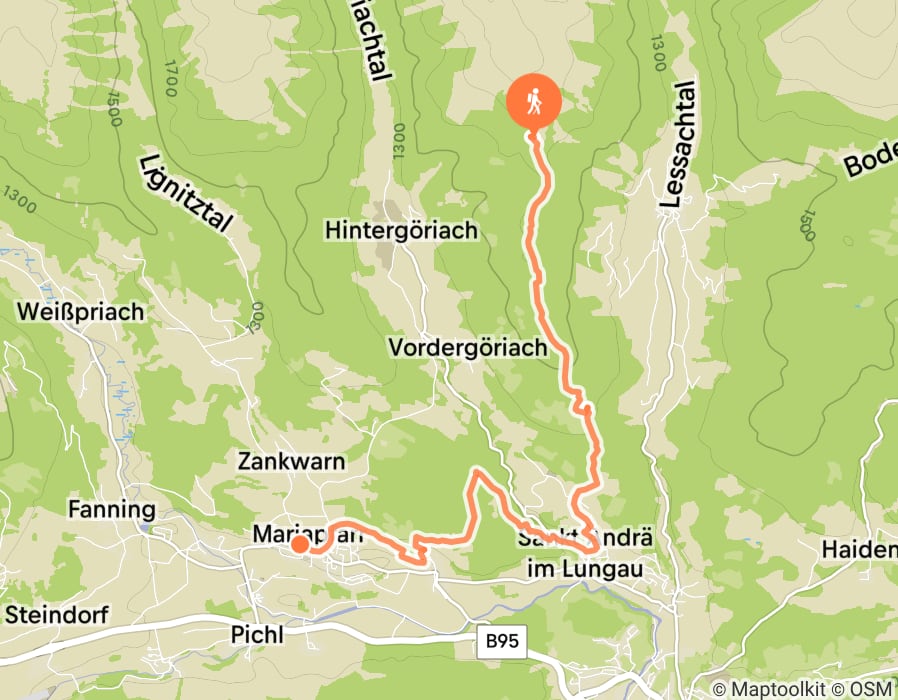 Karte der Tour