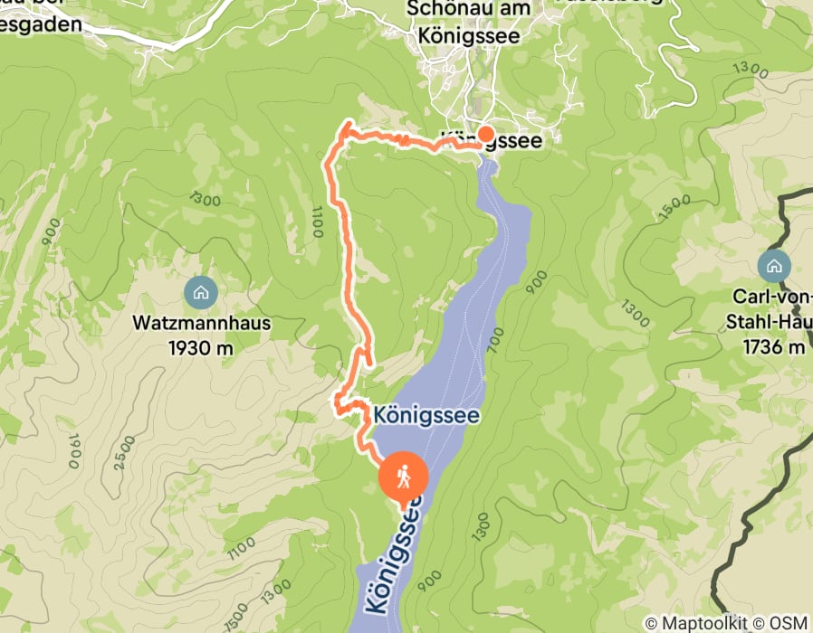 Karte der Tour