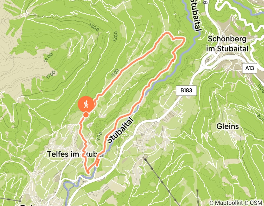 Karte der Tour