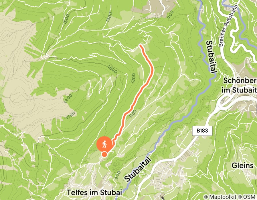Karte der Tour