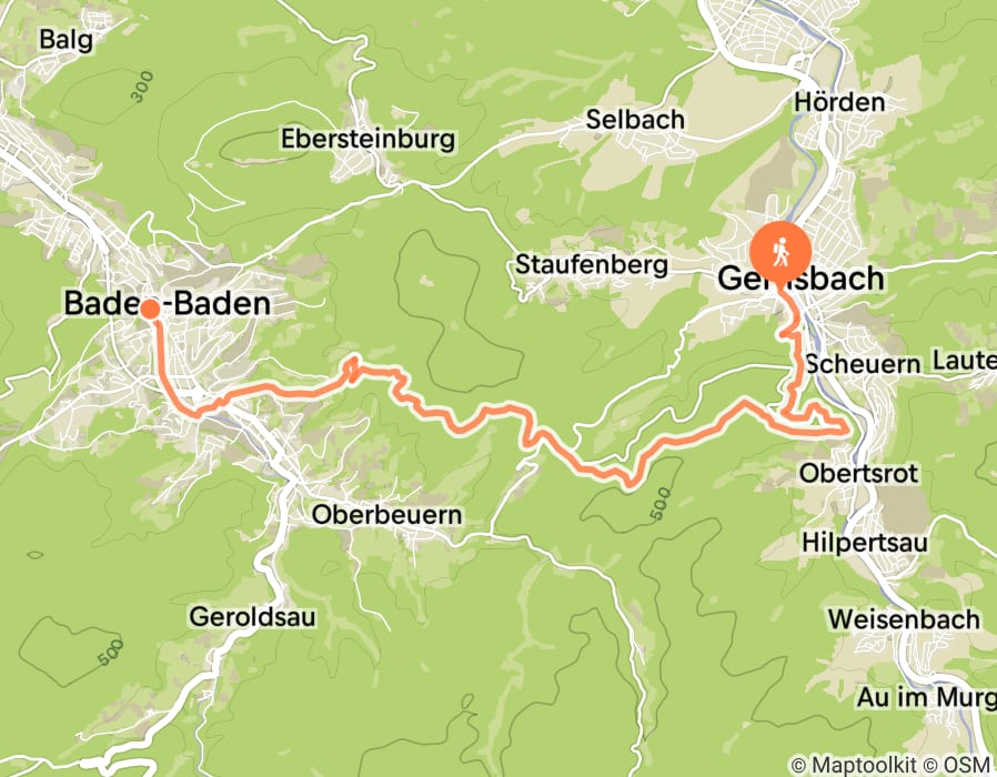 Karte der Tour