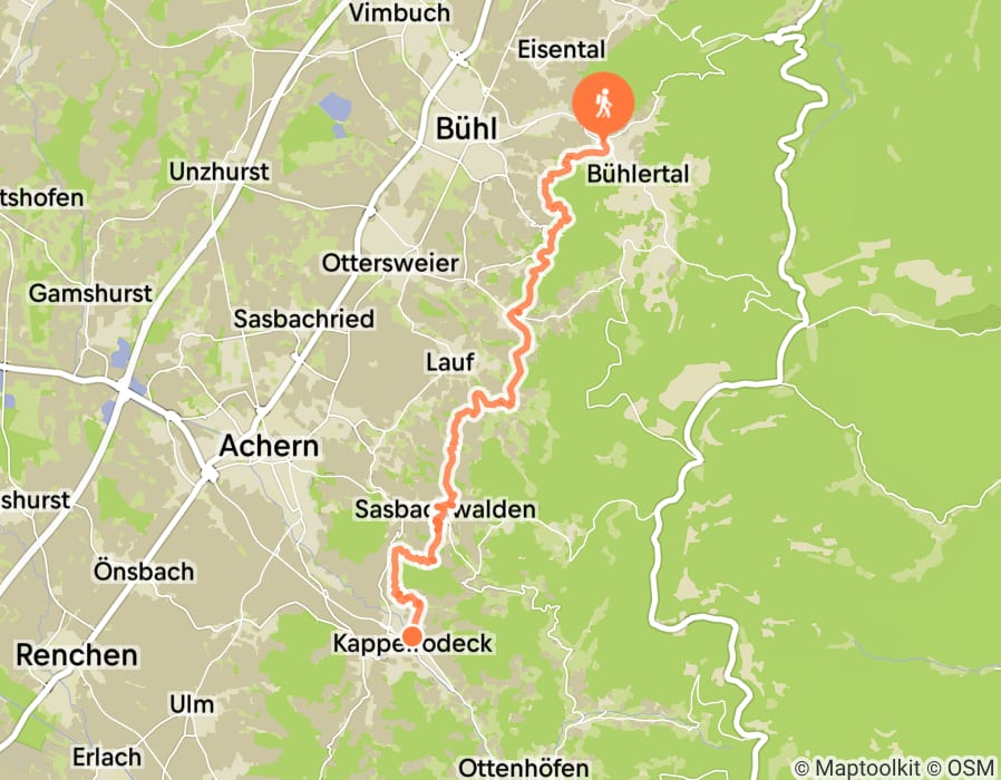 Karte der Tour
