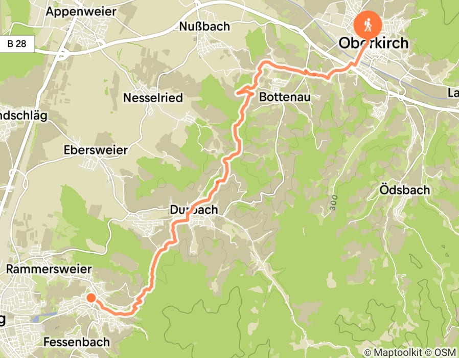 Karte der Tour