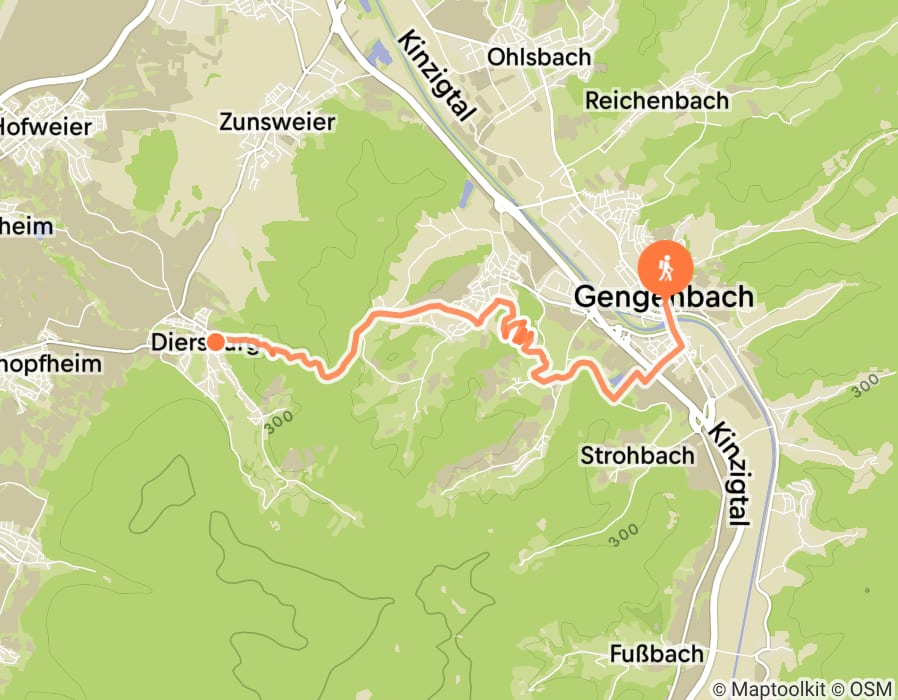 Karte der Tour