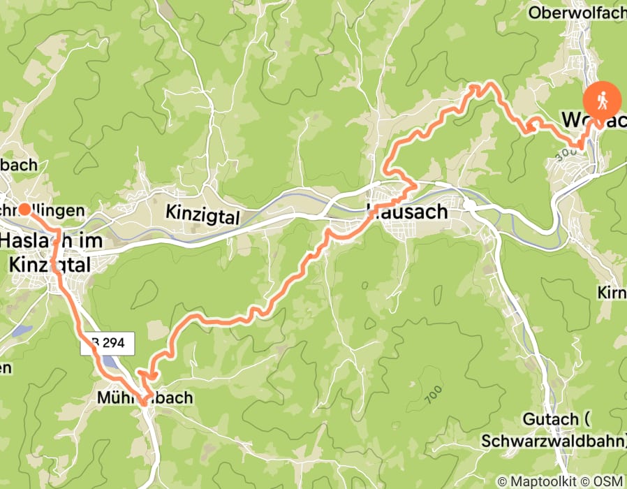 Karte der Tour