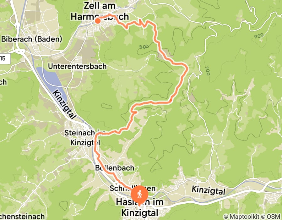 Karte der Tour