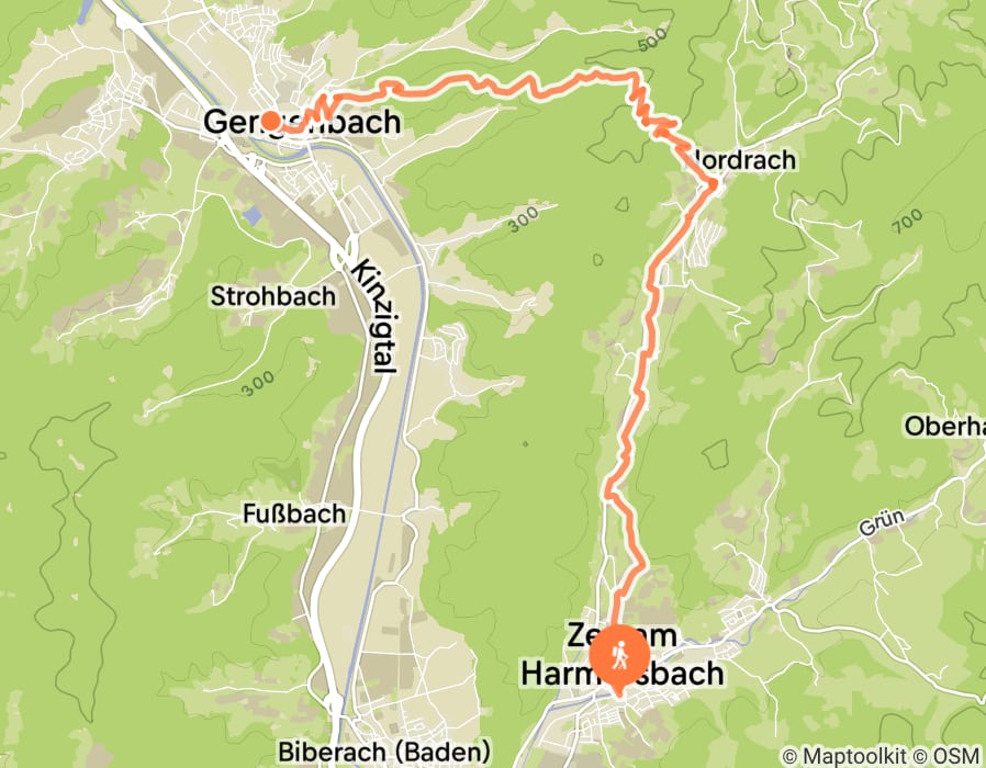 Karte der Tour