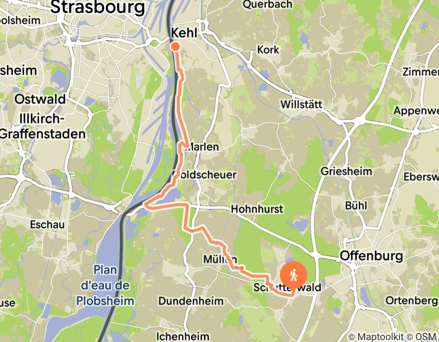 Karte der Tour