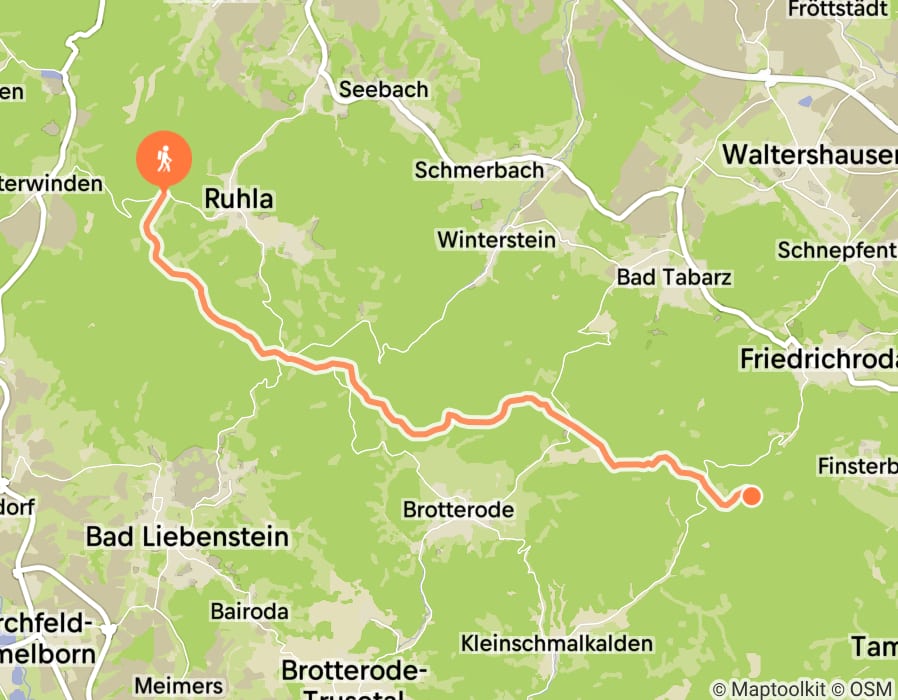 Karte der Tour