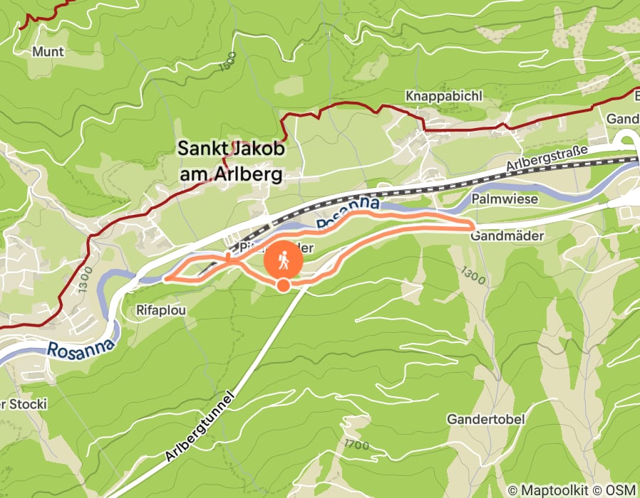 Karte der Tour