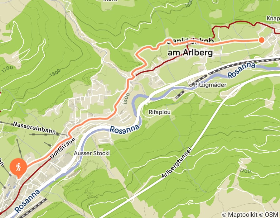 Karte der Tour