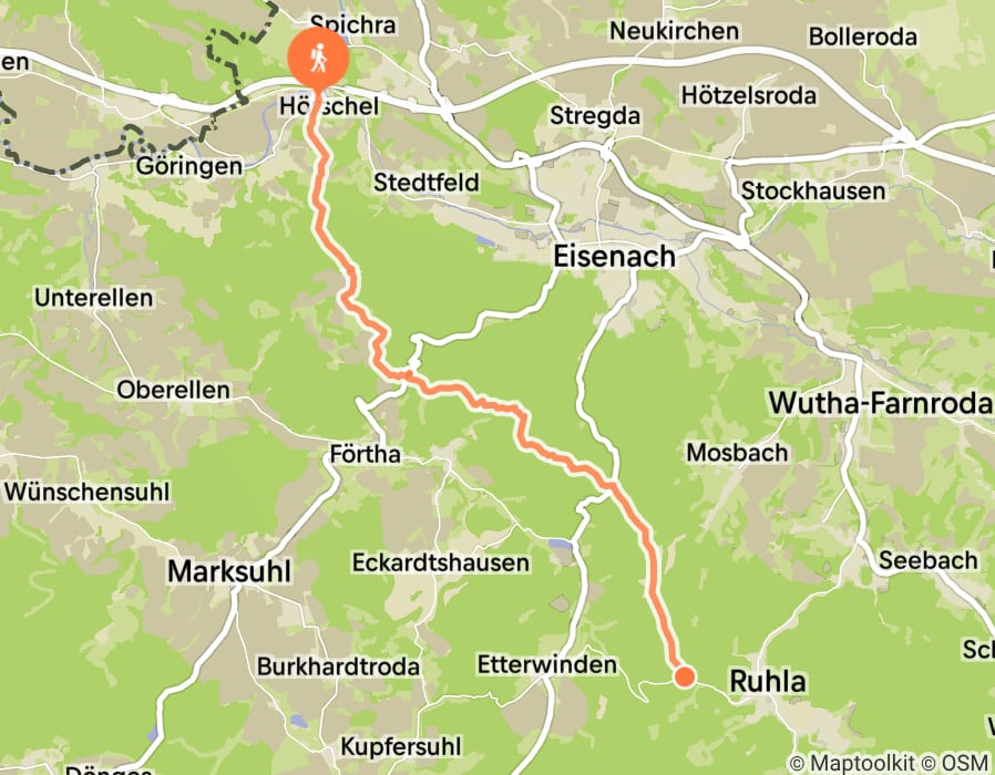 Karte der Tour