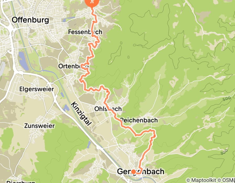 Karte der Tour