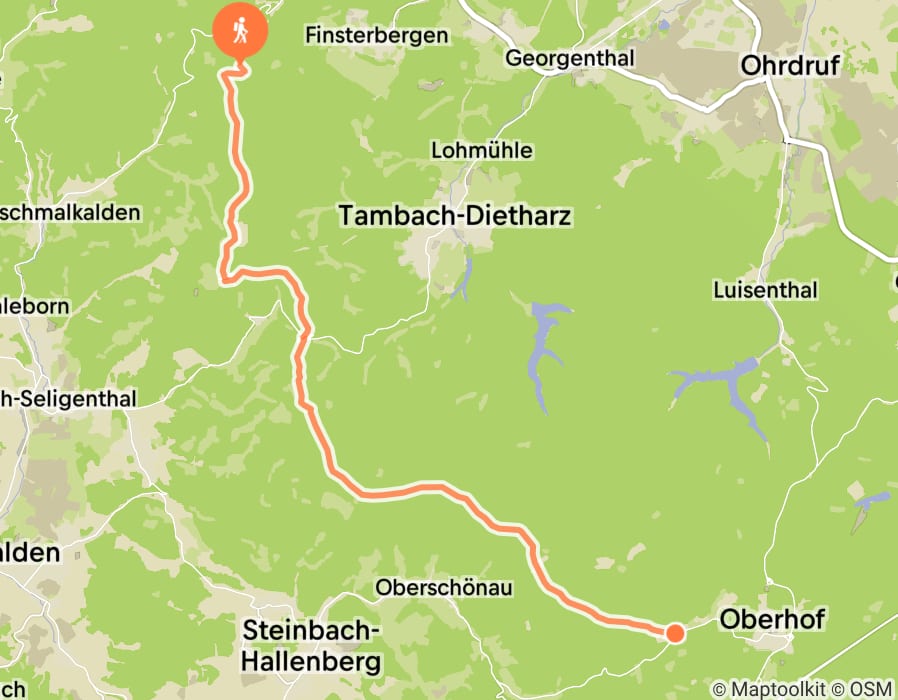 Karte der Tour