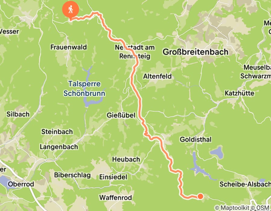 Karte der Tour