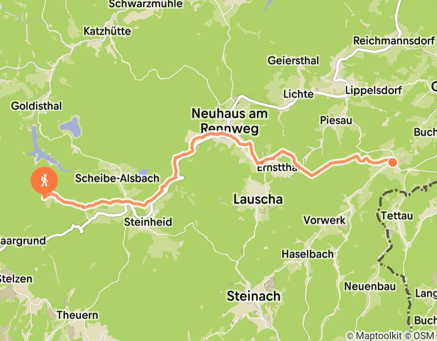Karte der Tour