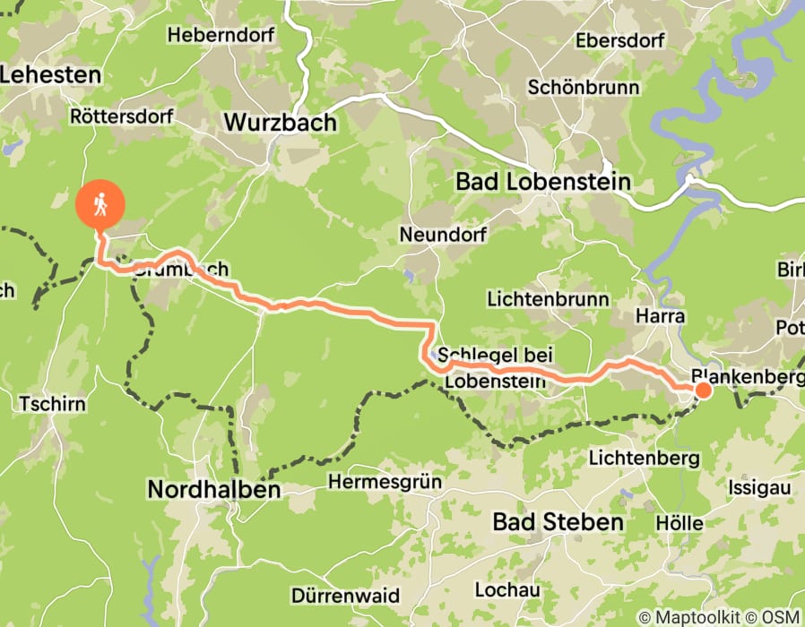Karte der Tour
