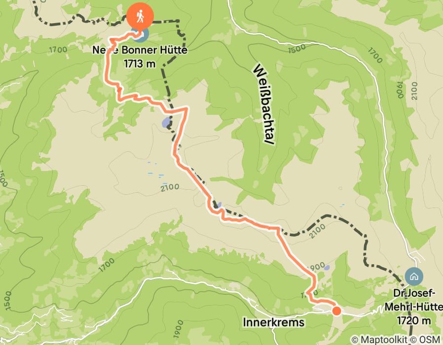 Karte der Tour