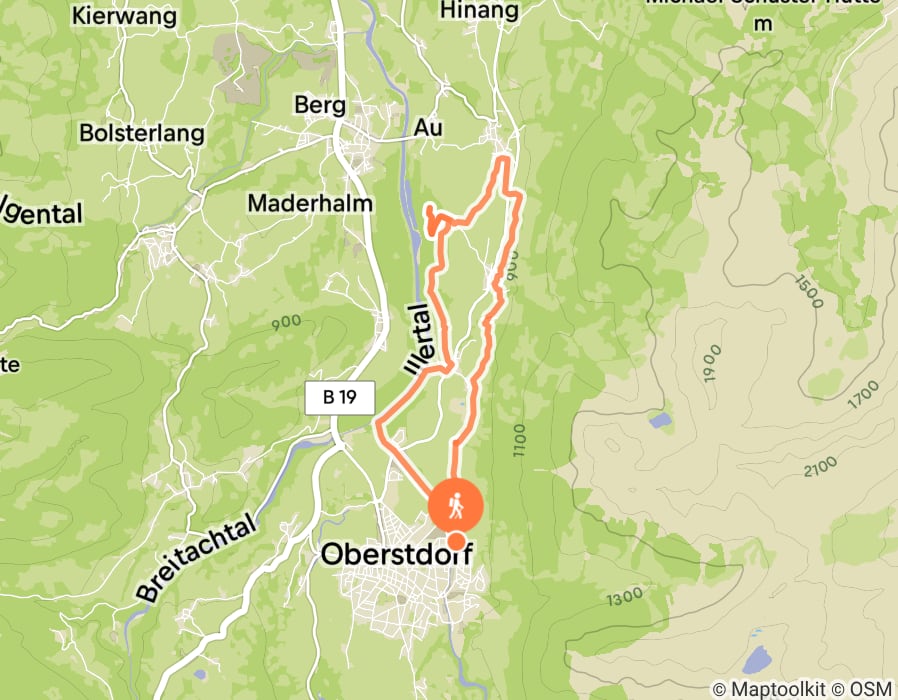 Karte der Tour