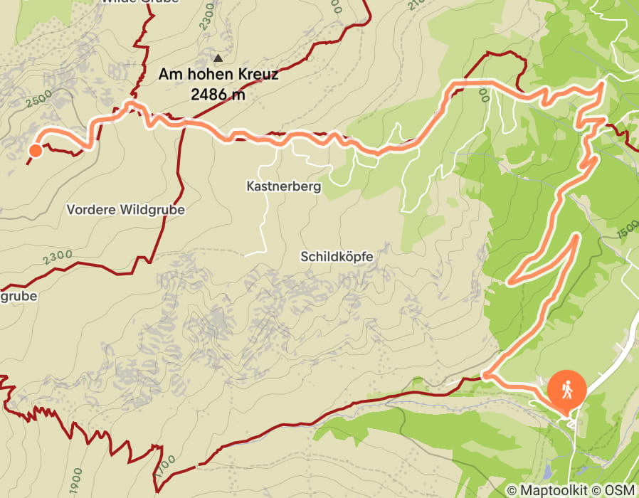 Karte der Tour