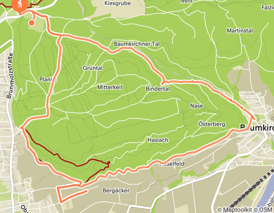Karte der Tour