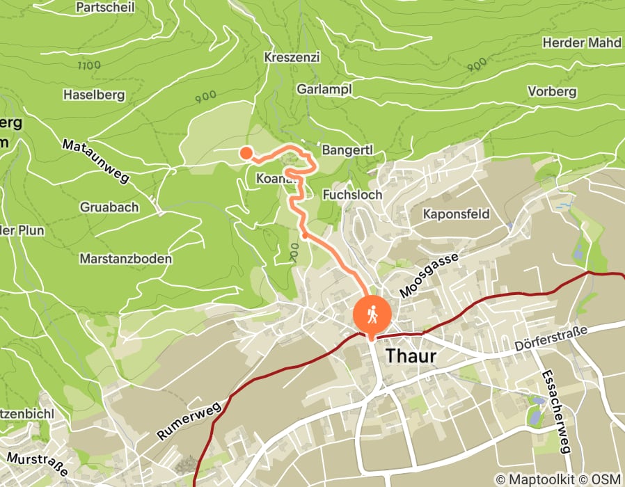 Karte der Tour